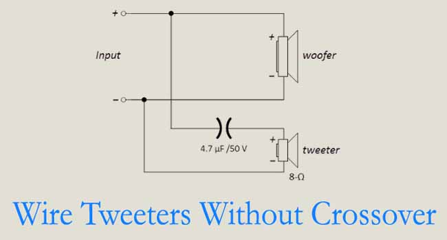How To Wire Tweeters Without Crossover